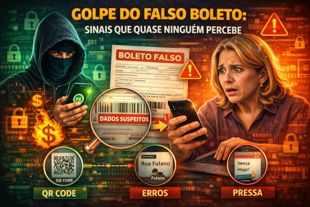 Golpe do falso boleto: sinais que quase ninguém percebe