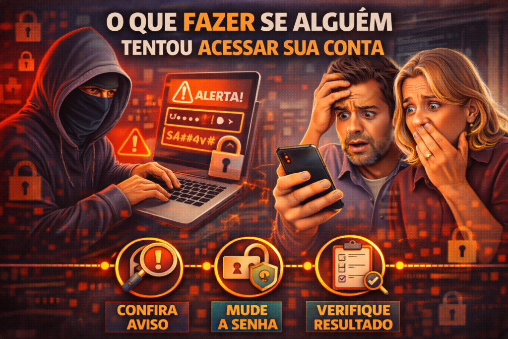 O que fazer se alguém tentou acessar sua conta