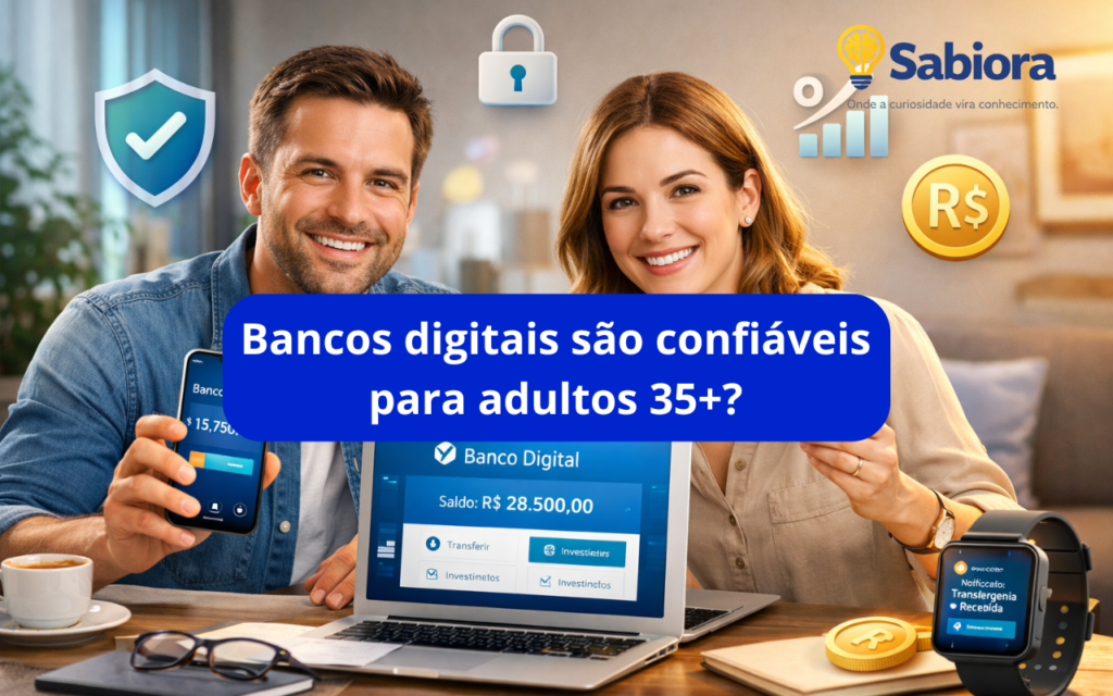 Bancos digitais são confiáveis para adultos 35+?