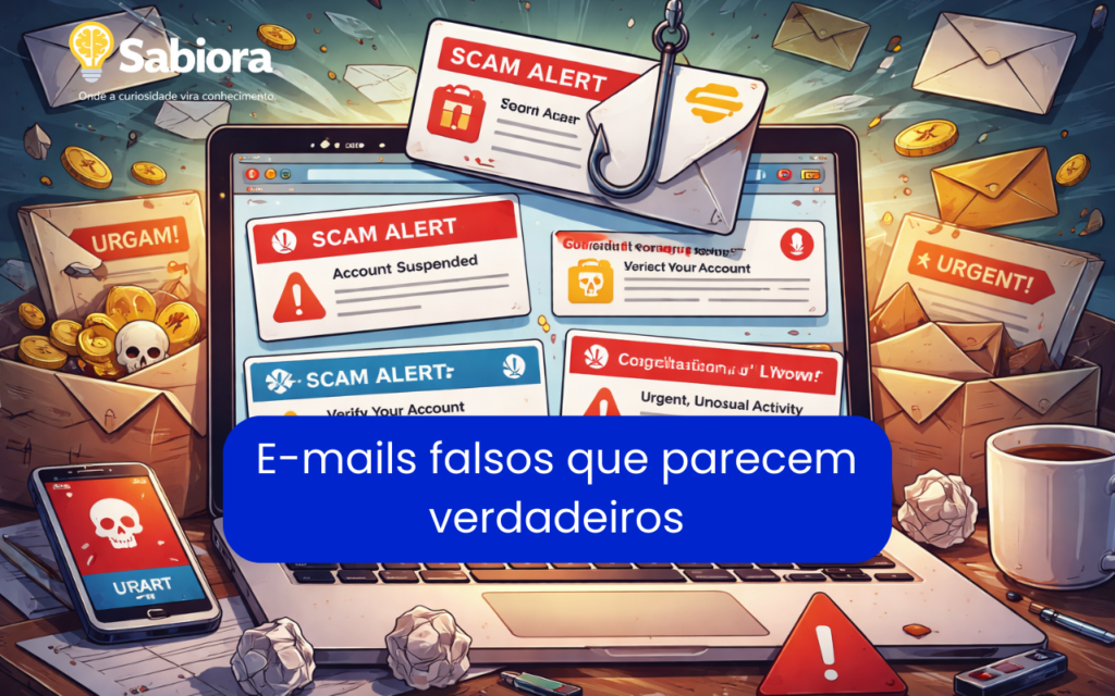 E-mails falsos que parecem verdadeiros